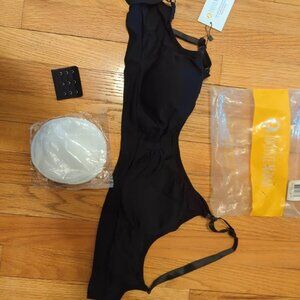 Tootsie Mama Freedom Basic Pumping Bra XL Black NWT